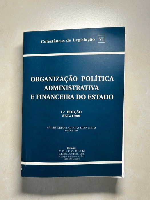 Organização Politica Administrativa e Financeira do Estado