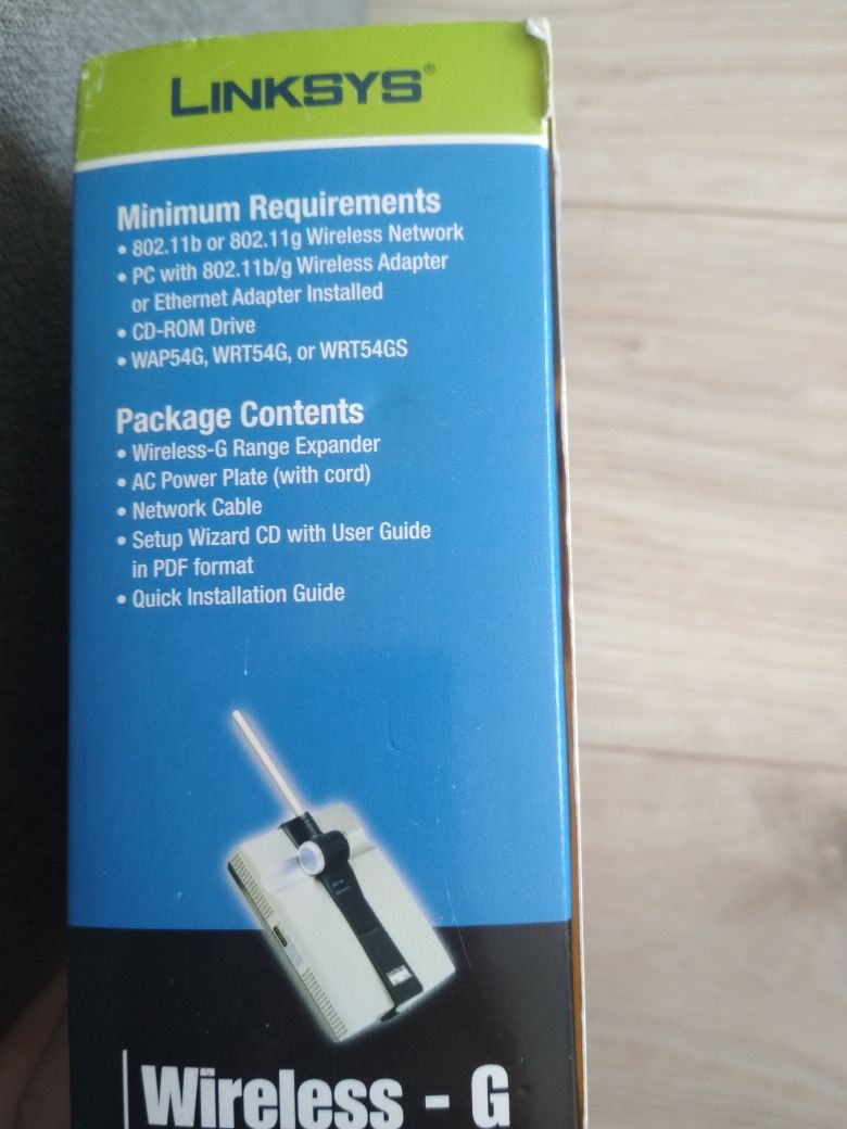 Router Linksys Range Expander WRE54G 2.4 GHZ