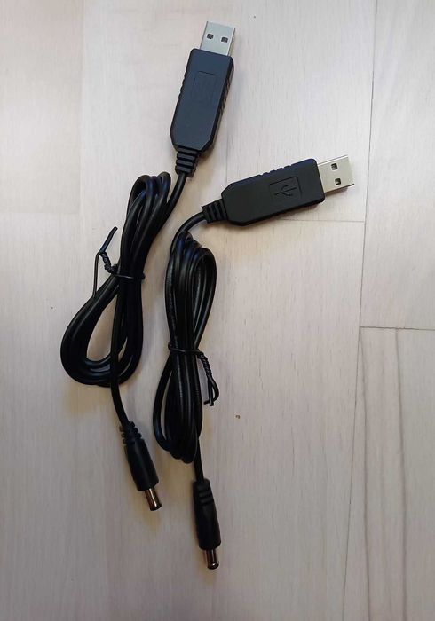 Кабель перетворювач USB-DC 5.5 x 2.1 мм з 5В в 9В/12В