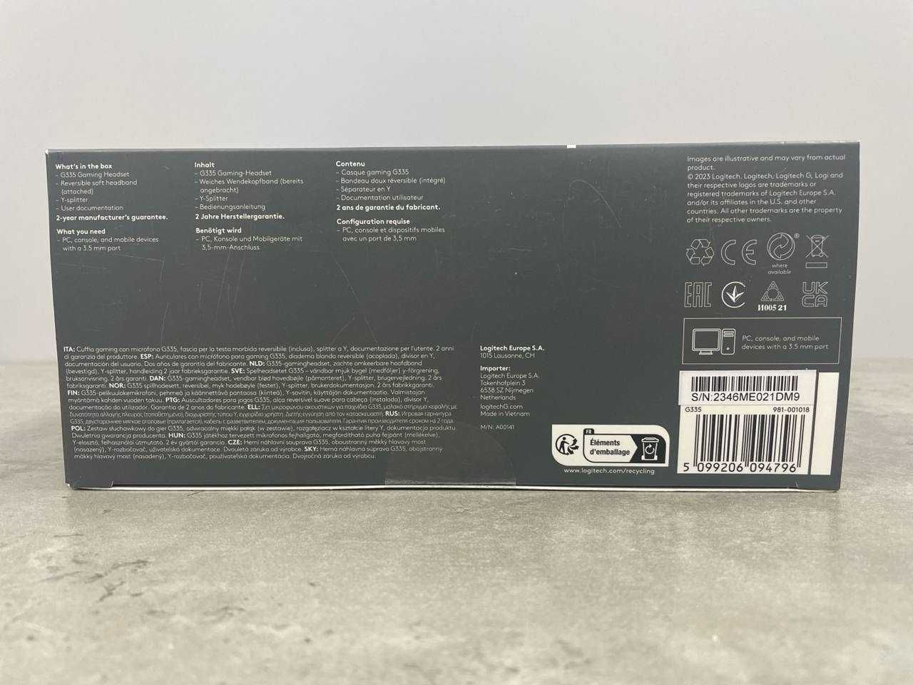Навушники Logitech G335 Wired Gaming White (981-001018)