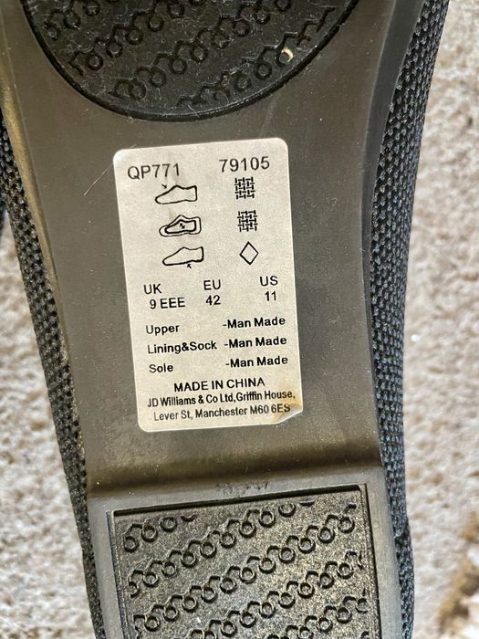 Baleriny JD Williams UK 9 43 na stopy ~28 cm