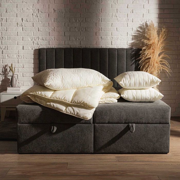 Łóżko LIMAND FUNDAMENTO 140x200 materac i toper nowe okazja rabat 45%