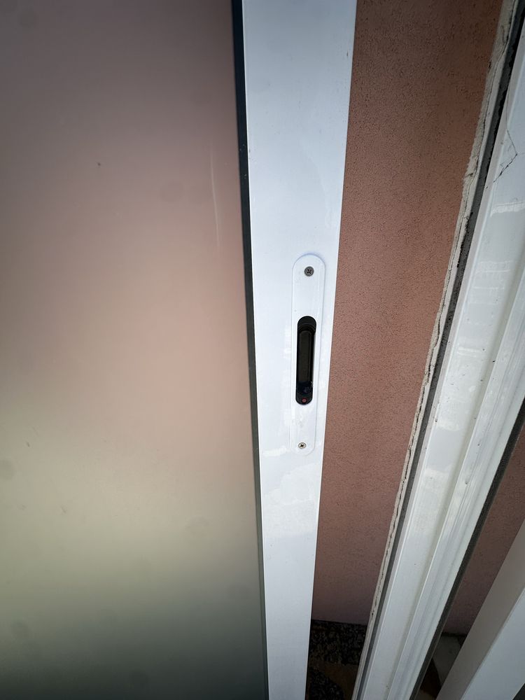 Porta/janela de correr grande em aluminio
