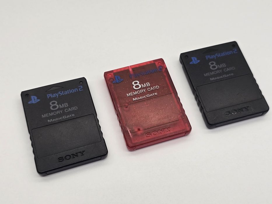 Zestaw 3x Karta pamięci Sony PS2