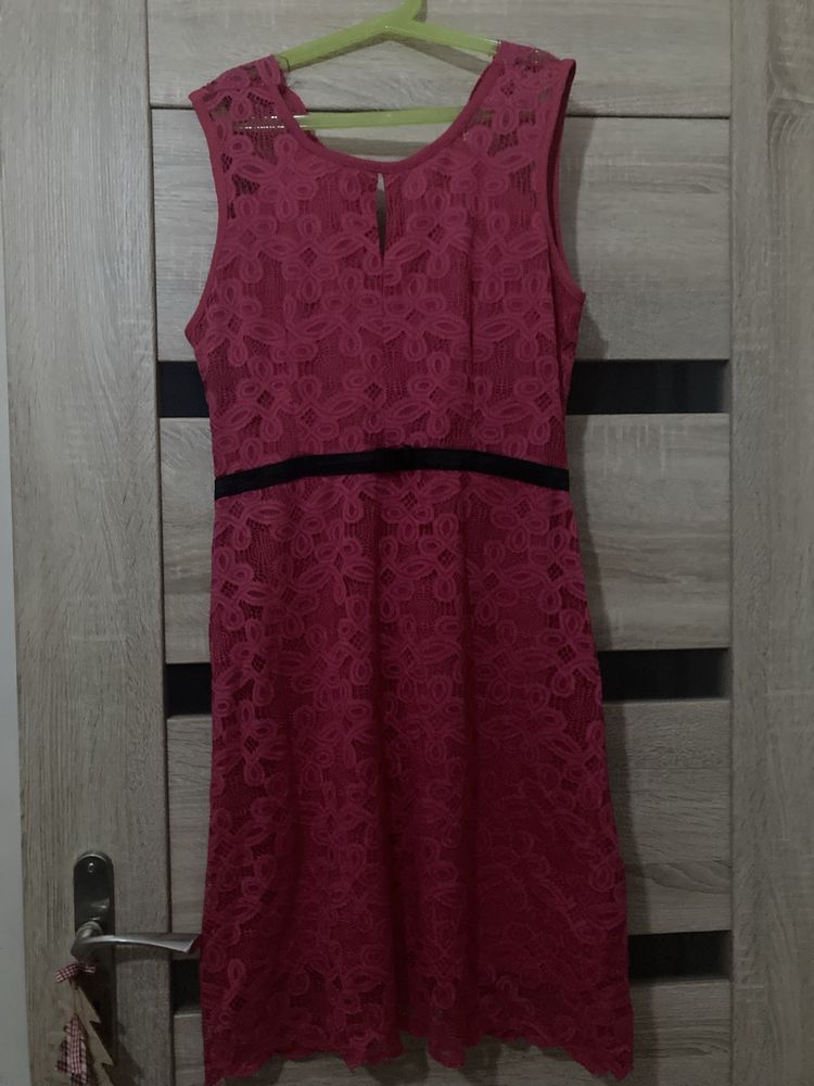 Sukienka dla kobiet XXL kolor rożowy