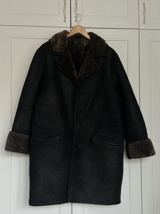 шкіряна дублянка, натуральна шкіра овече хутро