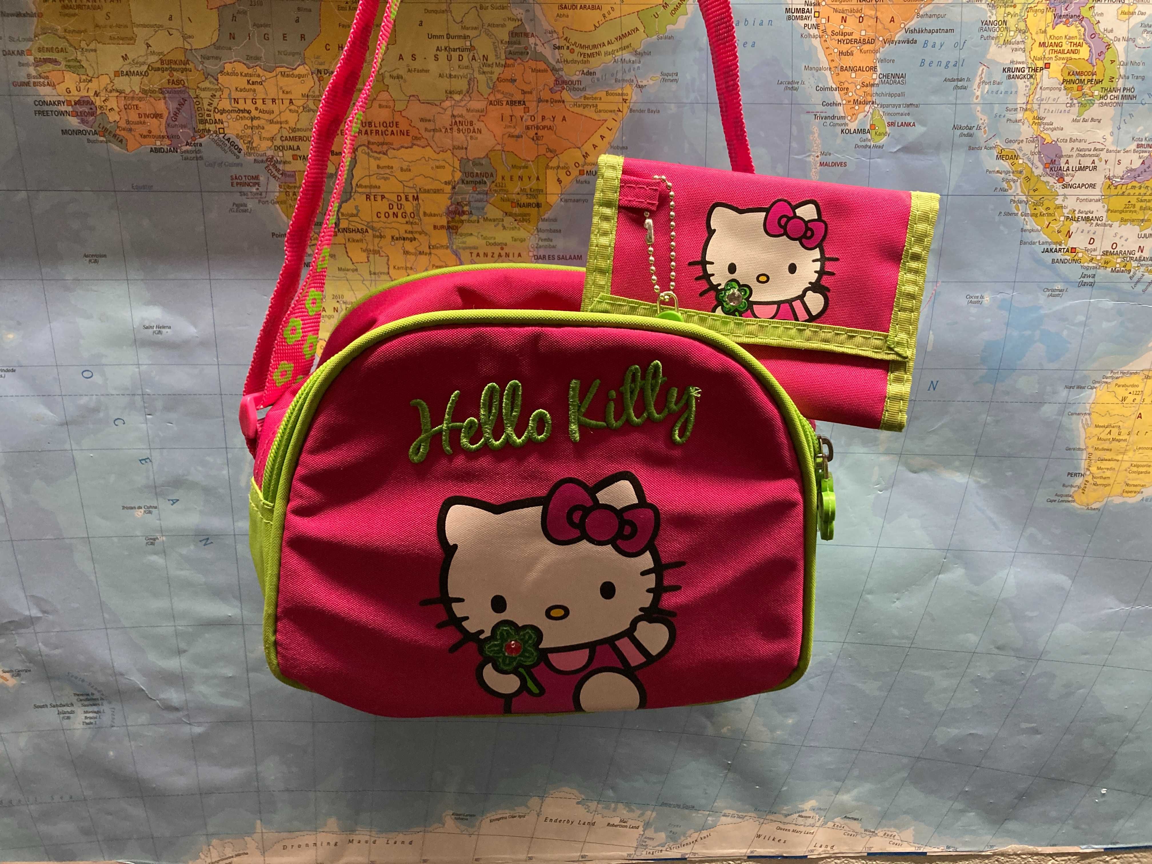 Hello Kitty. Torebka na ramię + portfelik
