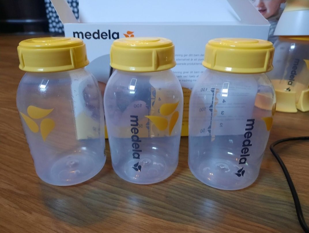 Laktator Medela Swing Flex + 3 butelki Medela