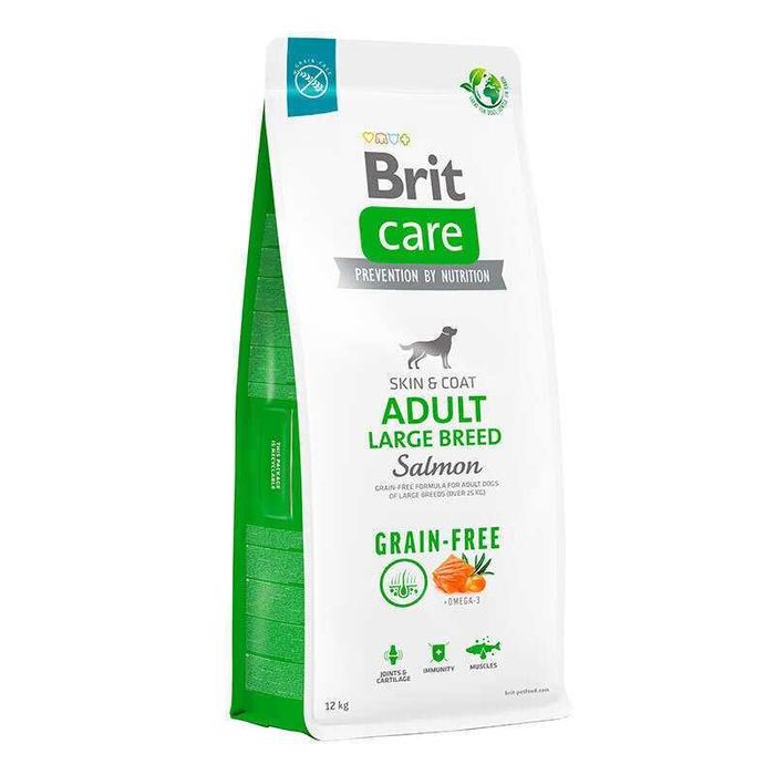 Сухой корм для собак с лососем Brit Care GF Dog Adult Large 12кг!