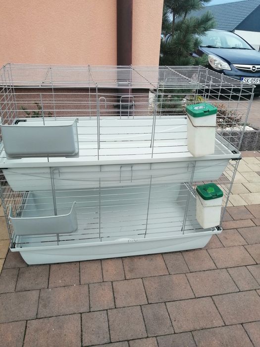 Klatka dwu piętrowa dla królików