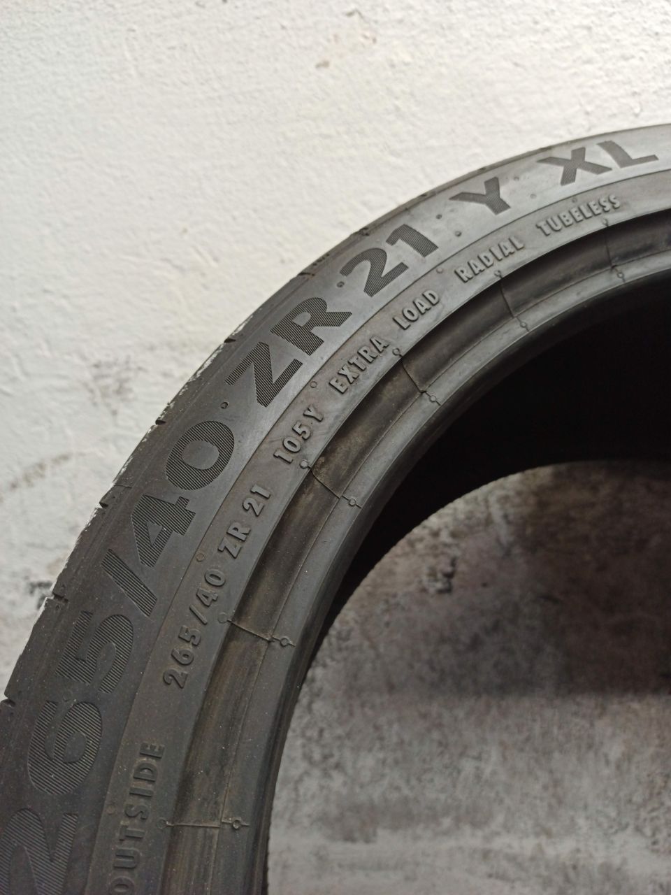 2x 265/40R21 opony letnie Continental SportContact 6 6,1mm 2022