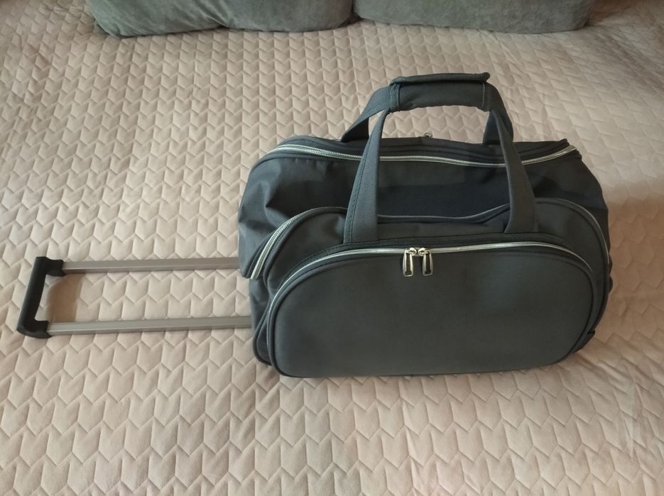 Дорожня сумка-валіза на 2 колесах Mercury сіра