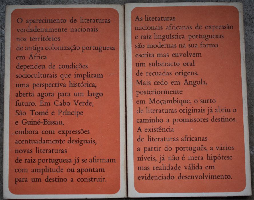 Literaturas Africanas de Expressão Portuguesa, Manuel Ferreira, 2 vol.