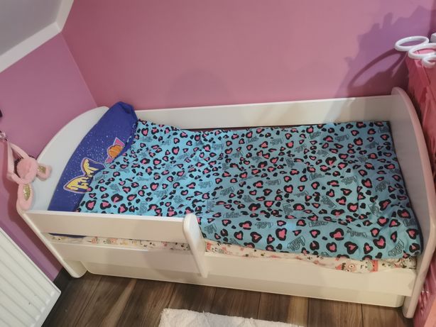 Łóżko dla dziewczynki z  Szufladą 140/70 plus pościel gratis