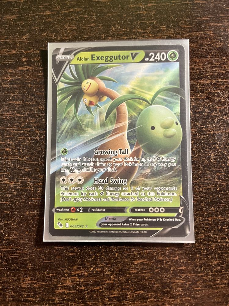 Karty pokemon oryginalne starsze Exeggutor V