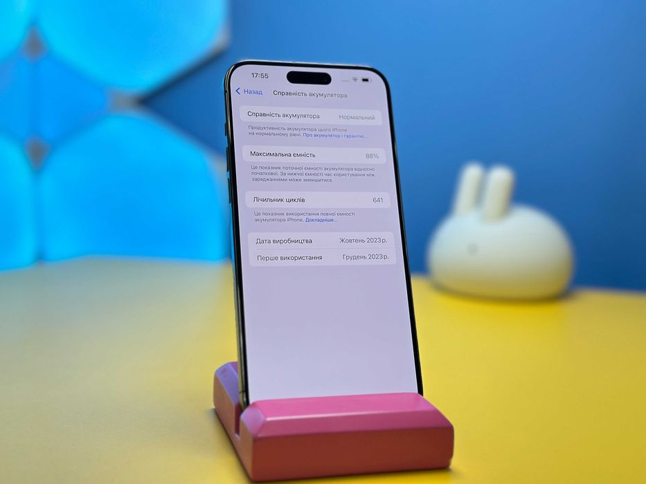 Смартфон Apple iPhone 15 Pro Max 256GB Black (142916) Б/У З ГАРАНТІЄЮ