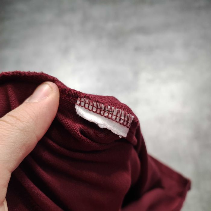MĘSKA PREMIUM Koszulka Casuals Fred Perry Bordowa Kieszonka Bawełna