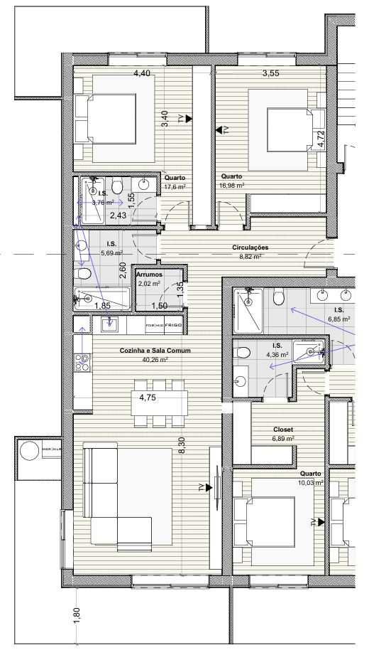 Apartamento T2 NOVO para alugar em Ponte de Lima