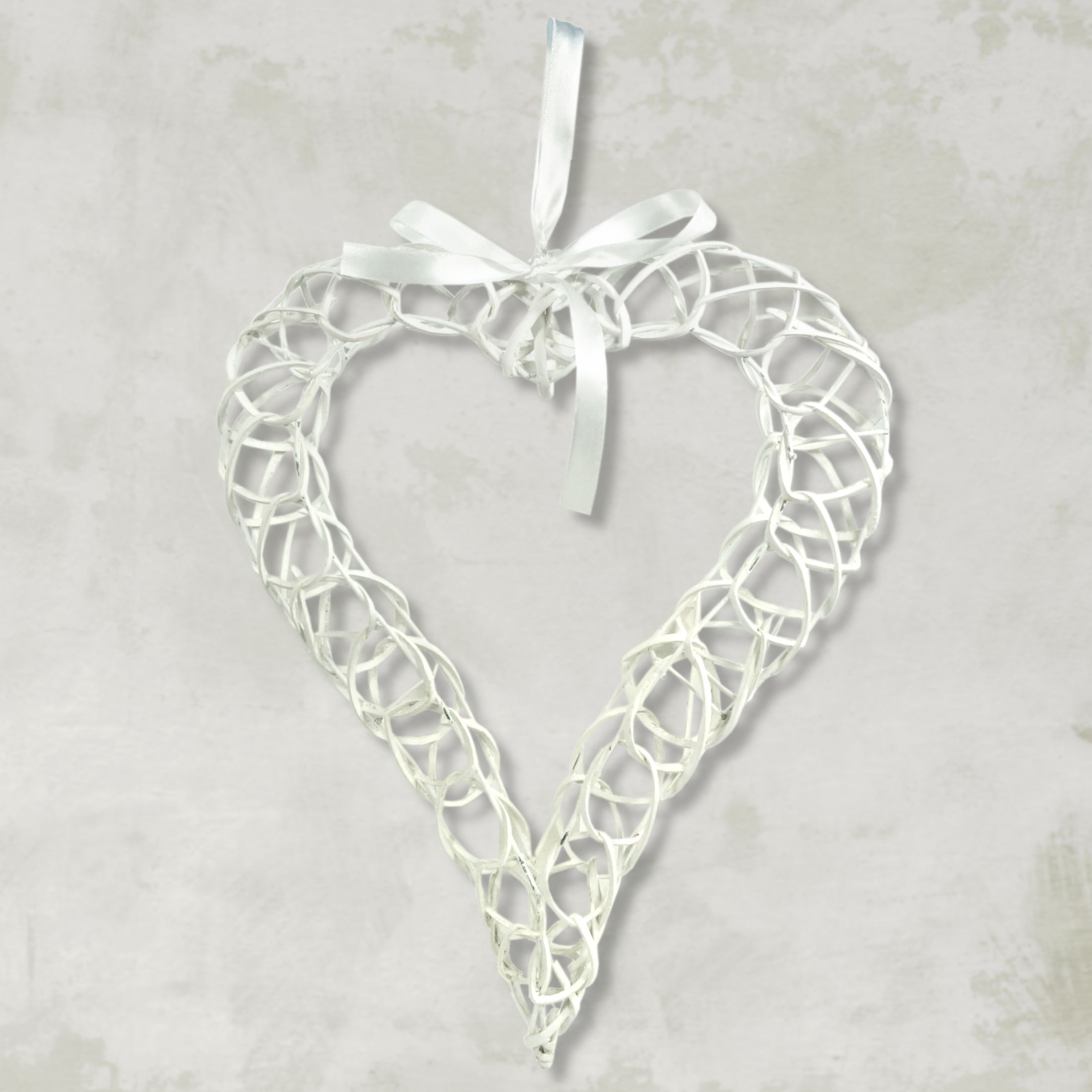 Serce wiklinowe 45 cm dekoracja ślubna wesele