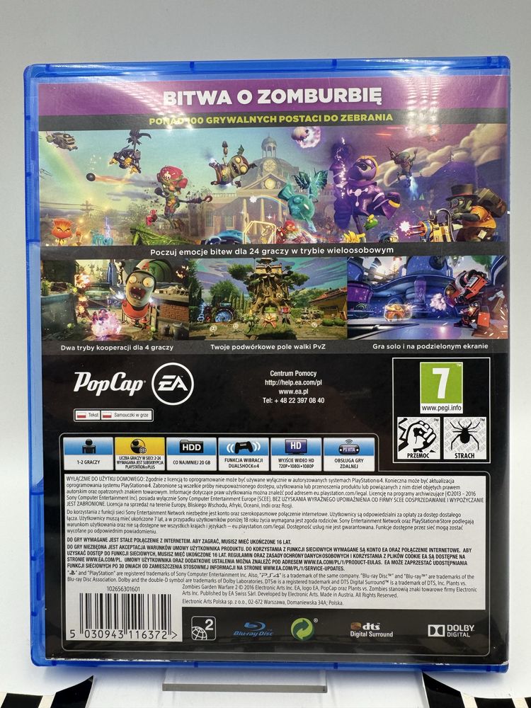 Plants vs Zombies GW 2 Ps4 Gwarancja