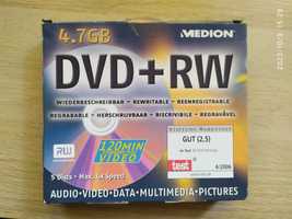 płyta , Disk DVD+RW MEDION, 4,7GB , używane