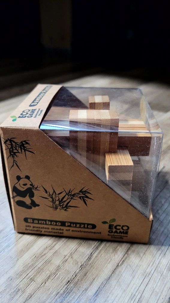 Łamigowka Gra logiczna układanka 3d eko bambusowa