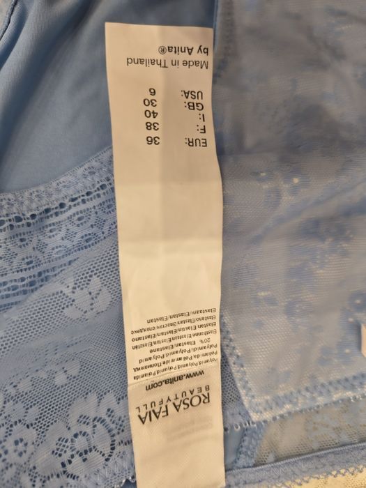 Piekny nowy komplet bielizny błękitny rozmiar 36 +75C