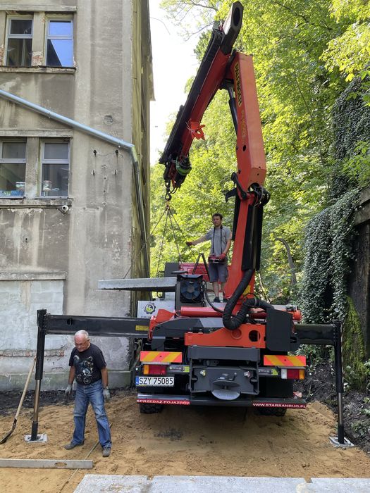 Iveco Eurocargo 4x4 blokady HDS Palfinger PK16502 wiertnica zwyżka