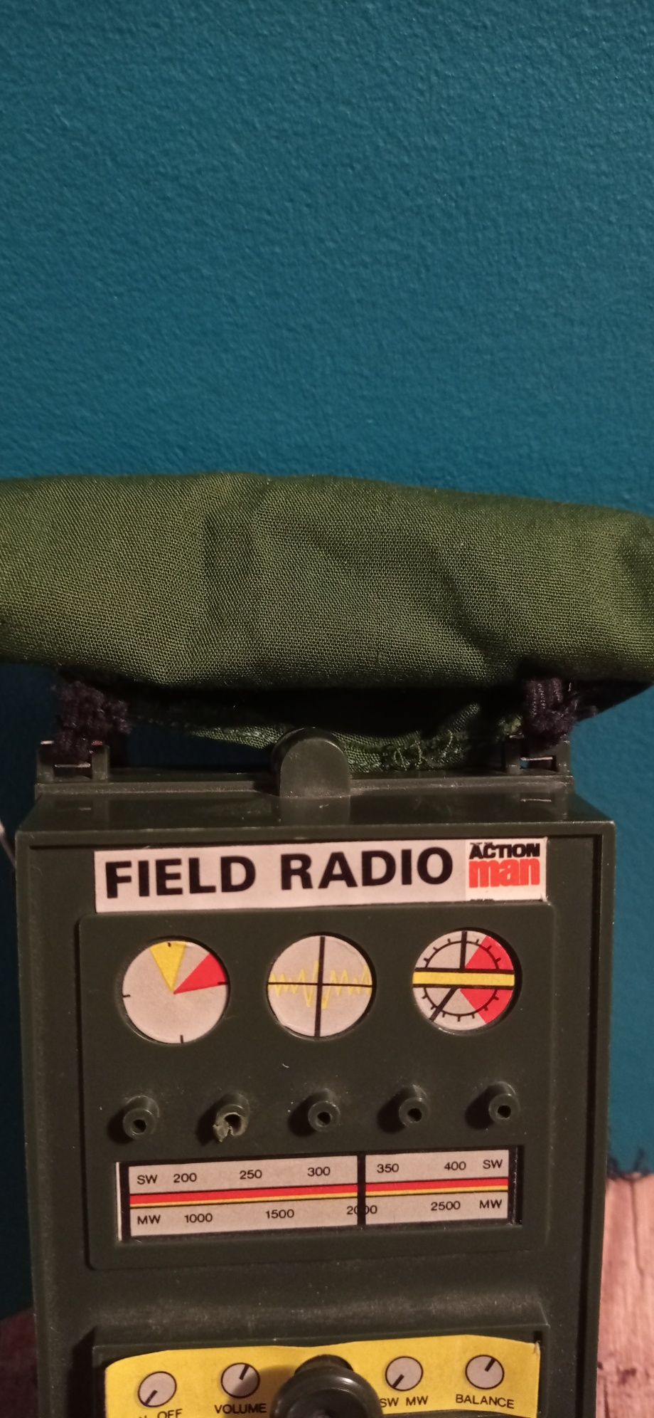Palitoy Action Man Field Radio Pack zabawka z lat 70-tych radiostacja