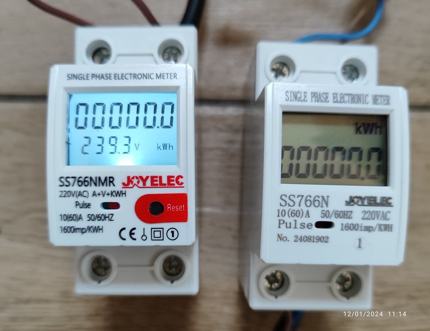 Jednofazowy Licznik Energii prądu z Podświetleniem Din LCD 220V