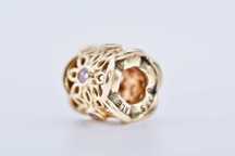 Oryginalny charms Pandora różowa frezja z szafirami 750803PSA 585 2,91