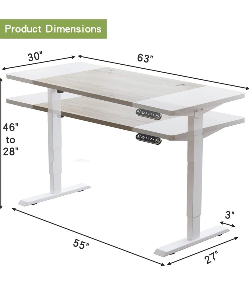 Elektryczne biurko Marka: OCGREEN Model: OC-DESK