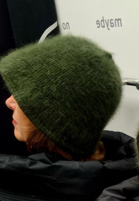 Тепла жіноча шапка панама з ангори