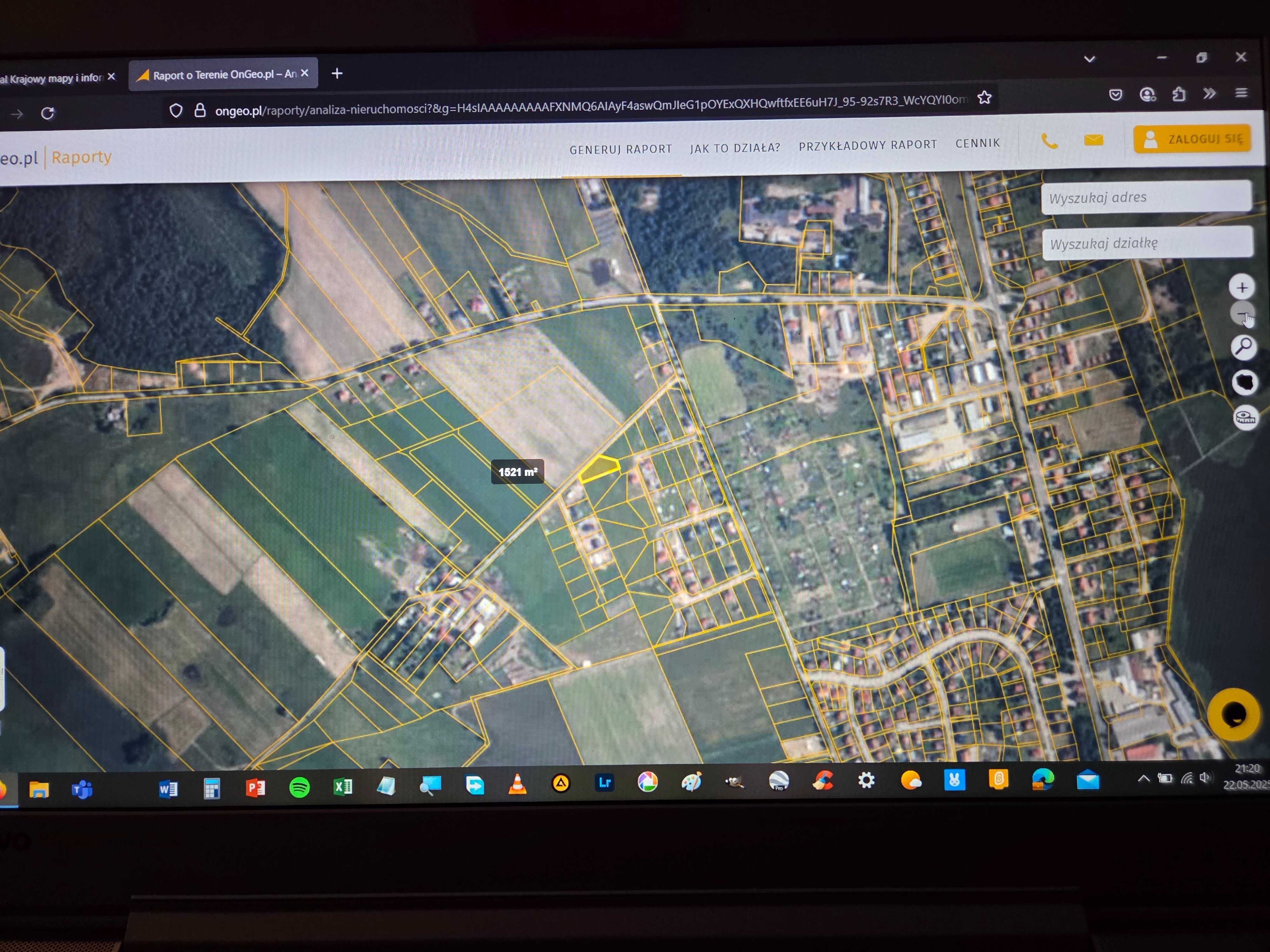 Działka z warunkami zabudowy 1522m2 Piecki ul.Agrestowa