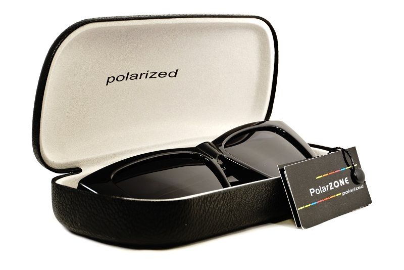 Damskie czarne okulary polaryzacyjne PolarZONE 905-1