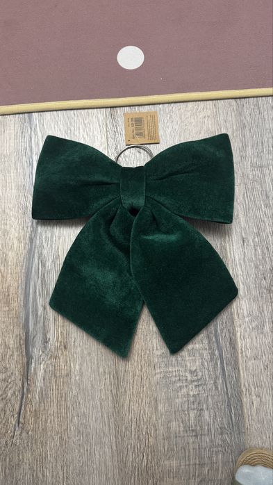 Оксамитовий бант для ялинки