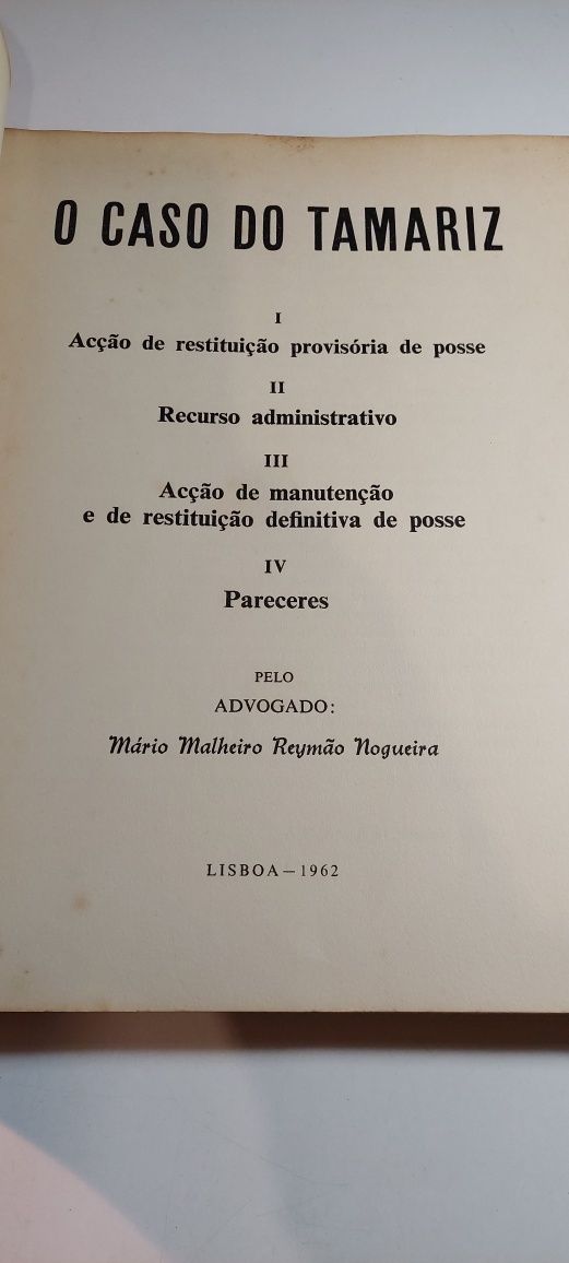 O Caso do Tamariz - Mário Malheiro Reymão Nogueira (1962)