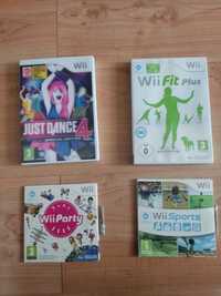 Jogos originais Wii: Fit Plus, Sports, Party, Just Dance 4 Special Edi