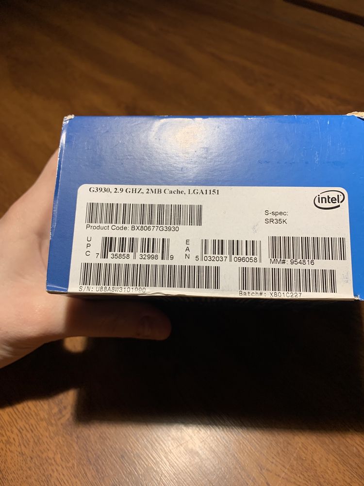 Процесор Intel Celeron G3930 (BX80677G3930) НОВЫЙ