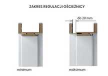 Ościeżnica Porta 80 lewa 75-95mm Dąb Skandynawski