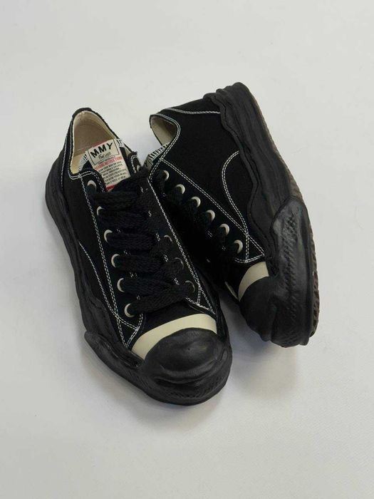 MMY Maison Mihara Yasuhiro кеди кросівки чорні білі черные кроссовки