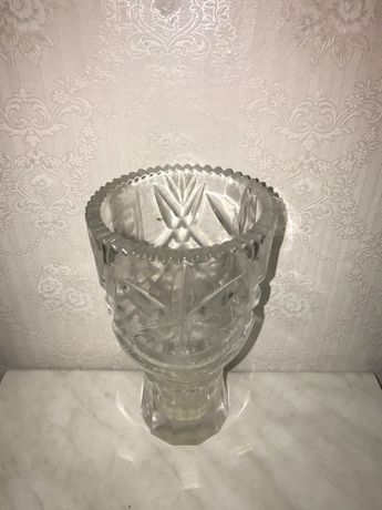 Хрустальная ваза СССР 20 см