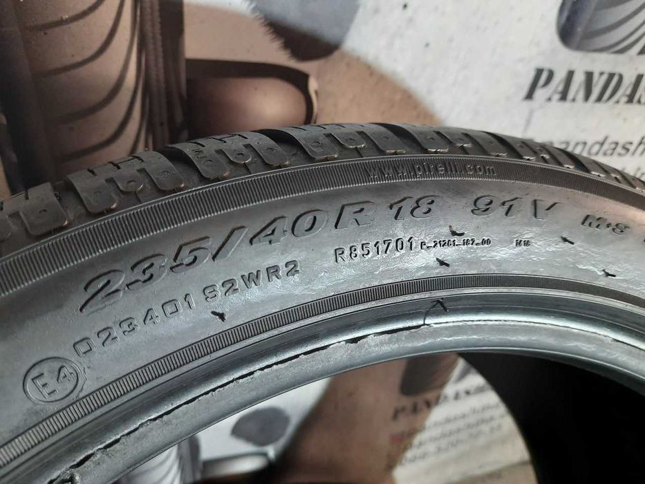 Шини 7мм  235/40 R18 PIRELLI SottoZero 2 Winter 240 б/у зима склад