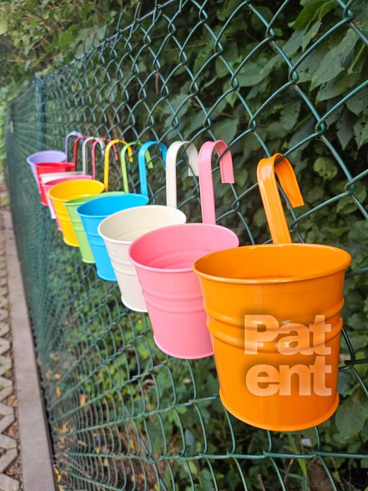 Doniczki kolorowe 10 sztuk na rośliny wiaty do ogrodu na balkon taras