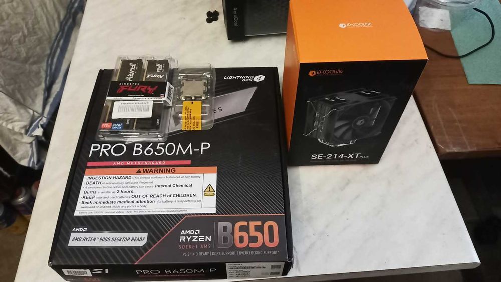 Ryzen5 7500f+MSI Pro B650M-P+DDR5 Kingston Fury 32GB 2x16 6000Mhz CL30