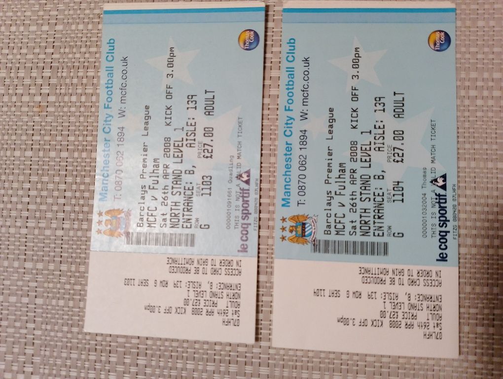 Bilety MCFC-Fulham