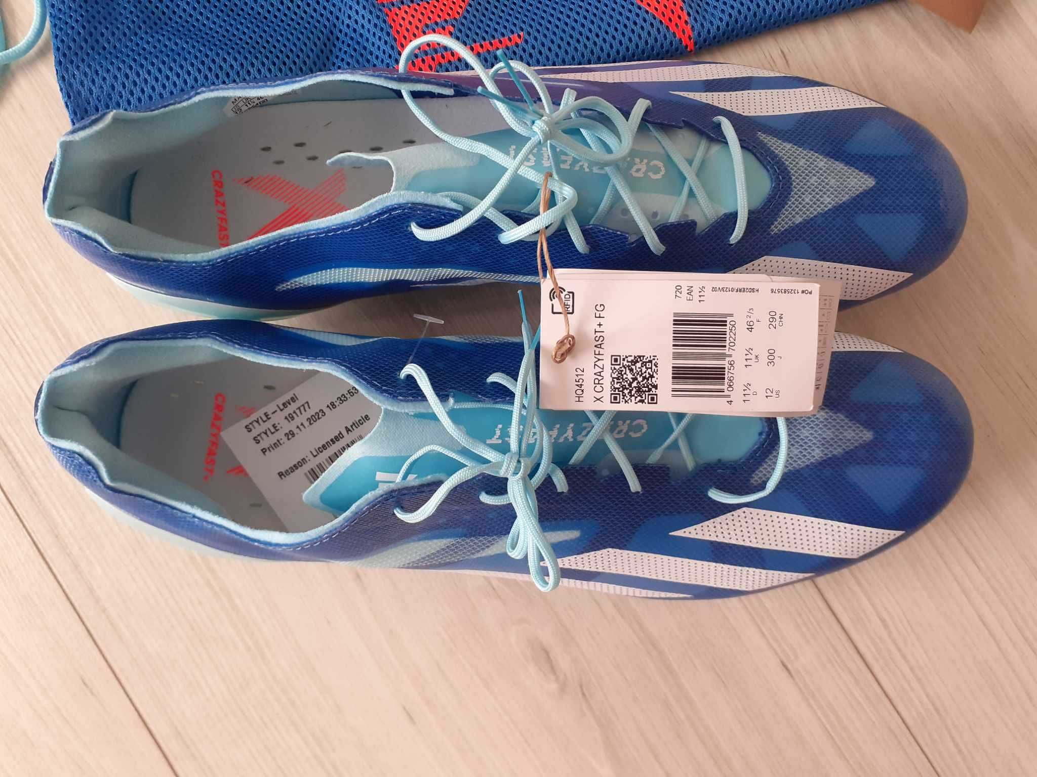 Profesjonalne buty piłkarskie korki Adidas X Crazyfast+ FG r.46 2/3,