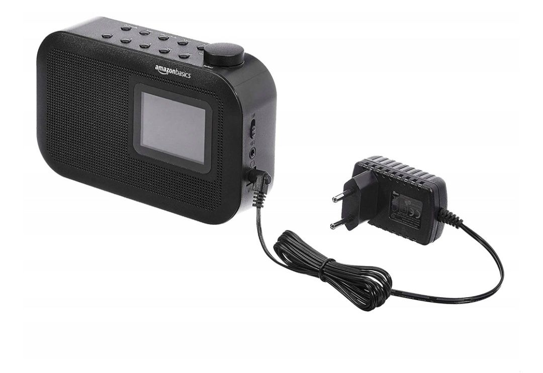 Przenośne radio DAB/DAB+/FM Amazon Basics bluetooth wyświetlacz 2,4 "