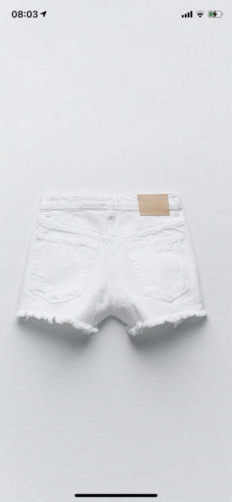 Zara шорти білі 34 розмір