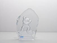 Peça decorativa em cristal - Pescador